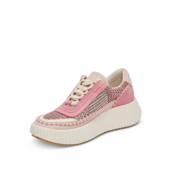 NEW DOLCE VITA women dolen platform sneakers in pink multi - Picture 3 of 8